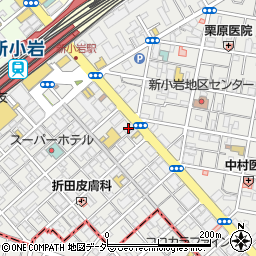 日本海新小岩店周辺の地図