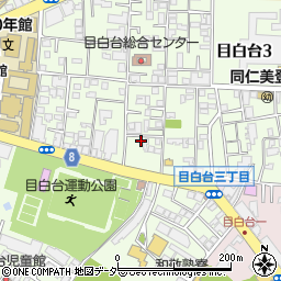 東京都文京区目白台3丁目16-9周辺の地図