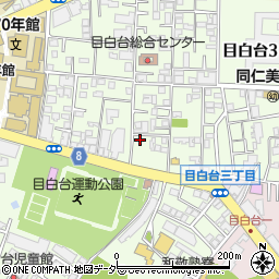 東京都文京区目白台3丁目16-8周辺の地図