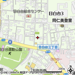 東京都文京区目白台3丁目15-8周辺の地図