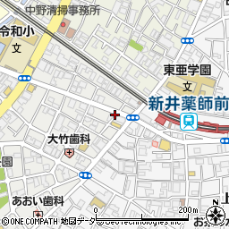 明光義塾新井薬師教室周辺の地図