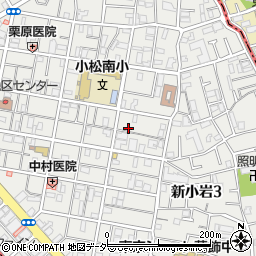 東京都葛飾区新小岩3丁目9-15周辺の地図