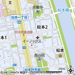 東京都江戸川区松本2丁目22周辺の地図