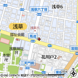 浅草第３ダイヤモンドマンション周辺の地図