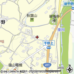 山梨県甲州市塩山千野588周辺の地図