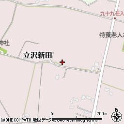 千葉県富里市立沢新田113-6周辺の地図