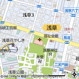 東京都台東区浅草2丁目30周辺の地図
