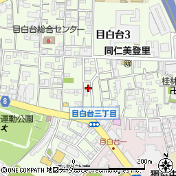 東京都文京区目白台3丁目13-10周辺の地図
