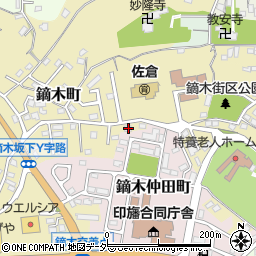 千葉県佐倉市鏑木町376周辺の地図
