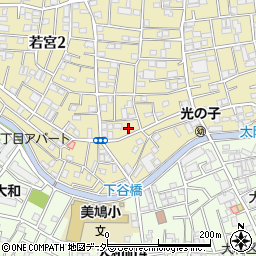東京都中野区若宮2丁目16-2周辺の地図