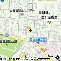東京都文京区目白台3丁目15周辺の地図