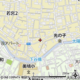 東京都中野区若宮2丁目16-1周辺の地図