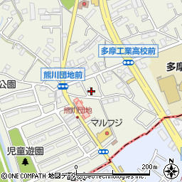 東京都福生市熊川177-8周辺の地図
