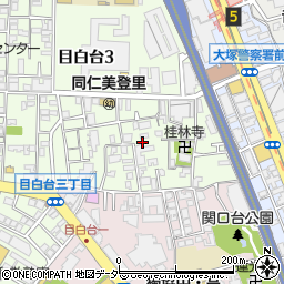東京都文京区目白台3丁目周辺の地図
