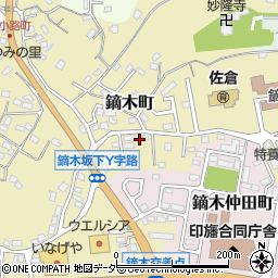 千葉県佐倉市鏑木町380周辺の地図