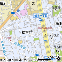 東京都江戸川区松本1丁目22-14周辺の地図