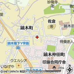 千葉県佐倉市鏑木町379周辺の地図