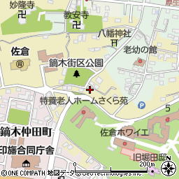 千葉県佐倉市鏑木町252周辺の地図