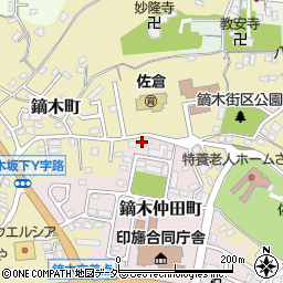 千葉県佐倉市鏑木町375周辺の地図