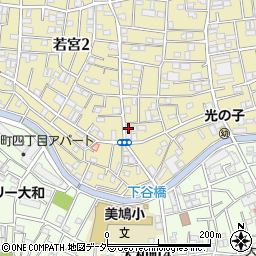 東京都中野区若宮2丁目16-7周辺の地図
