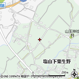 山梨県甲州市塩山下粟生野410周辺の地図