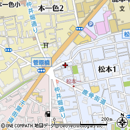 東京都江戸川区松本1丁目26-3周辺の地図