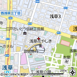 東京都台東区浅草2丁目24周辺の地図