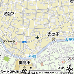 東京都中野区若宮2丁目3-2周辺の地図