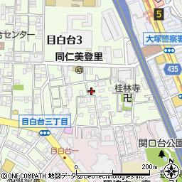 東京都文京区目白台3丁目7-14周辺の地図