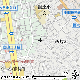 東京都文京区白山1丁目4周辺の地図