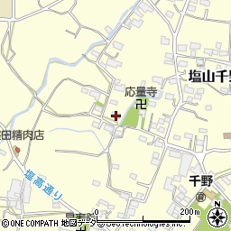 山梨県甲州市塩山千野698周辺の地図