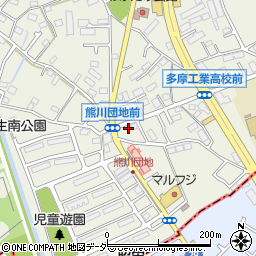 東京都福生市熊川177周辺の地図