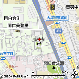 東京都文京区目白台3丁目5-14周辺の地図