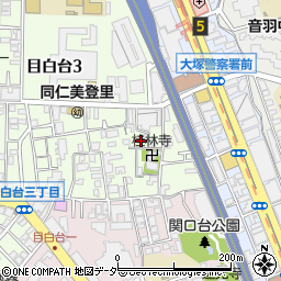 東京都文京区目白台3丁目5周辺の地図