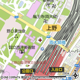 東京都台東区上野公園7-32周辺の地図