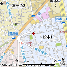 東京都江戸川区松本1丁目26-11周辺の地図