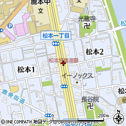 東京都江戸川区松本1丁目38周辺の地図