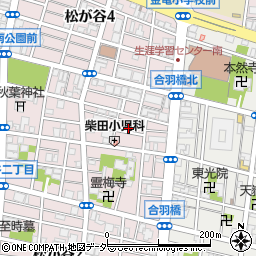 東京都台東区松が谷3丁目15-2周辺の地図