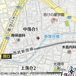 東京都新宿区中落合1丁目12 8の地図 住所一覧検索 地図マピオン