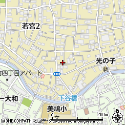 東京都中野区若宮2丁目14-10周辺の地図