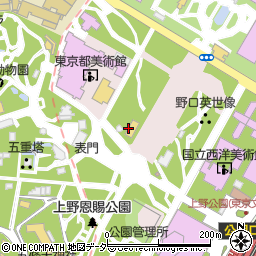 スターバックスコーヒー 上野恩賜公園店周辺の地図