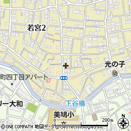 東京都中野区若宮2丁目14-3周辺の地図