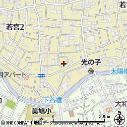 東京都中野区若宮2丁目3周辺の地図