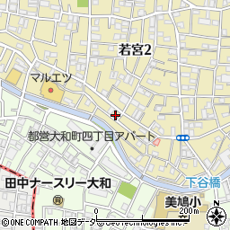 東京都中野区若宮2丁目40-15周辺の地図