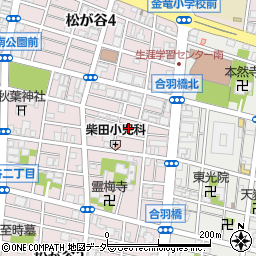 東京都台東区松が谷3丁目15-3周辺の地図