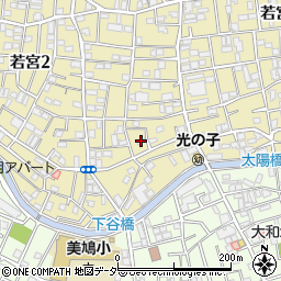 東京都中野区若宮2丁目3-9周辺の地図