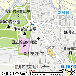 東京都中野区新井3丁目10周辺の地図
