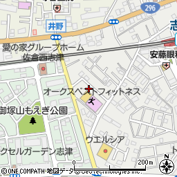千葉県佐倉市上志津1641-20周辺の地図