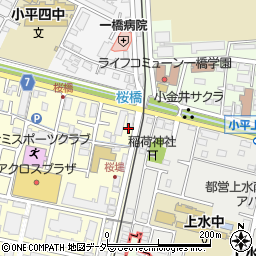 名鉄協商小平上水本町駐車場周辺の地図
