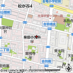 東京都台東区松が谷3丁目15周辺の地図